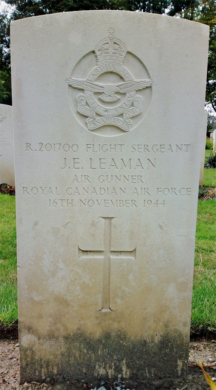 F/Sgt Joseph Edmund Leaman<br/><br /><br />died November 16th, 1944